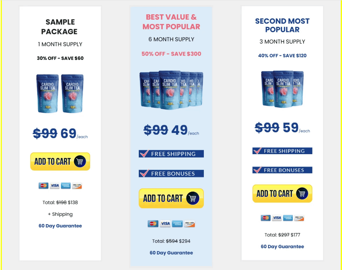 Cardio Slim Tea  Buy